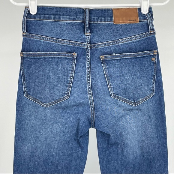 MADEWELL 10” HIGH RISE SKINNY JEANS HEM EDITION 26” BLUE 25 - Picture 7 of 14
